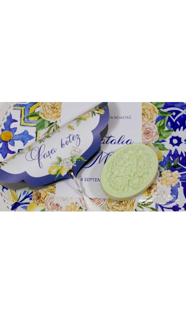 Trusou botez cu flori si lamai ideal pentru un botez vara Limoncello 12